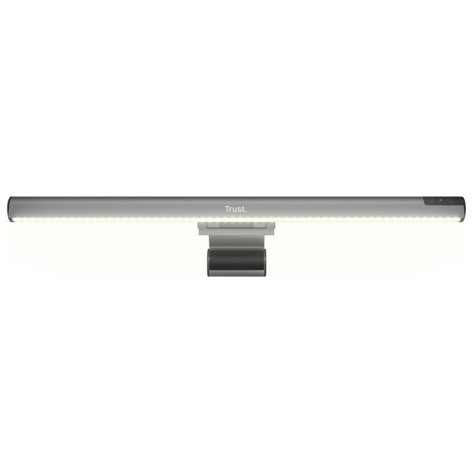 Trust 25483 Shyne Barra Luminosa per Monitor con Comandi Touch Regolazione Luminosita' e Temperatura Colore 3 Livelli Alluminio colore Nero