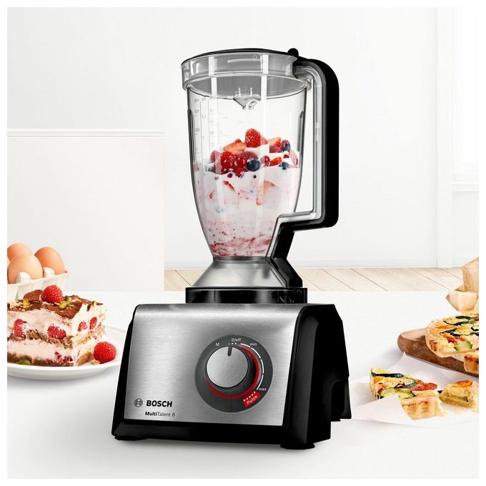 Bosch MC812M844 Robot da Cucina Multifunzione 1250W 3,9 Litri Alluminio