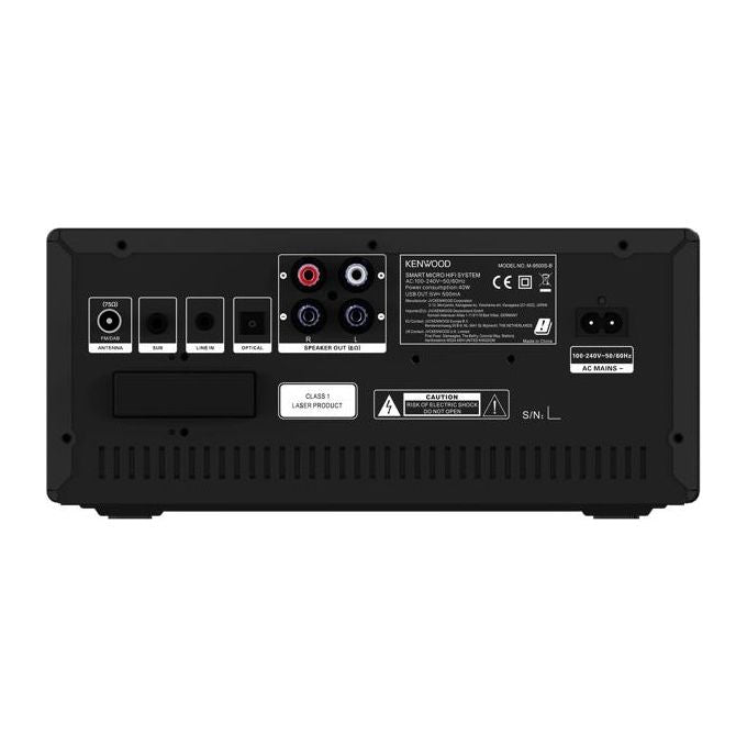 Kenwood M-9500S-B Microsistema Hi-Fi DAB+ CD USB Wi-Fi Bluetooth Spotify 100W colore Nero