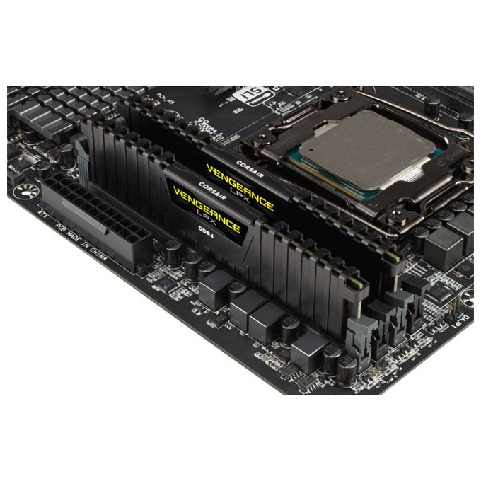 Corsair Vengeance LPX DDR4 PC4-25600, 3.200 MHz, C16, Nero KIT_ 16GB (2x 8GB)