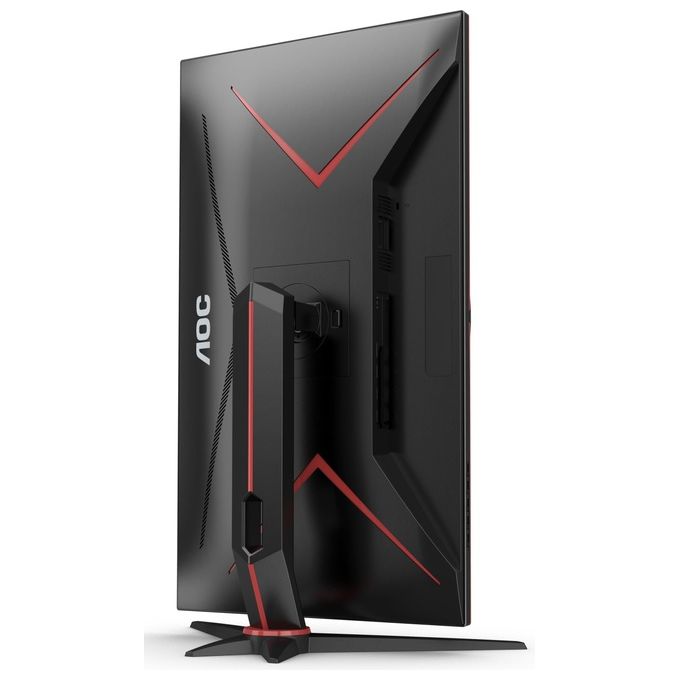 AOC U28G2XU2-BK Monitor Gaming 28'' 4K UHD IPS 144 Hz 1 ms FreeSync Premium HDR400 HDMI 2.1 USB Hub colore Nero Rosso
