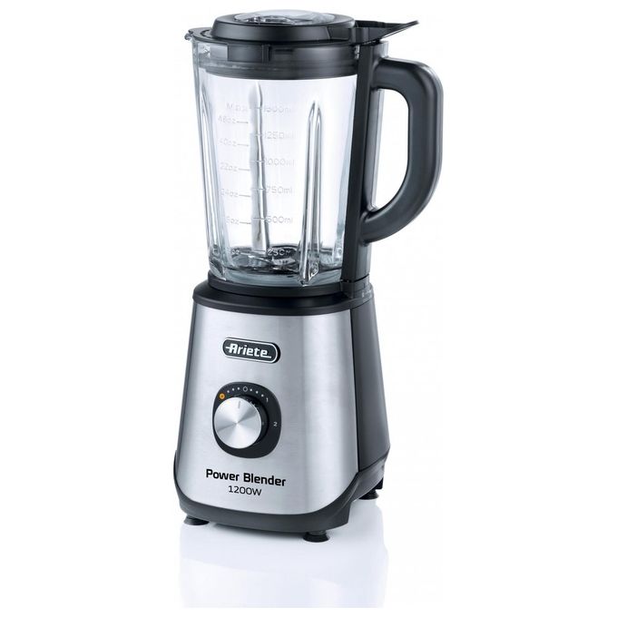 Ariete 579 Power Blender Frullatore da tavolo 1200W 4 lame acciaio inox 1,5L 2 velocita' funzione Pulse colore Nero
