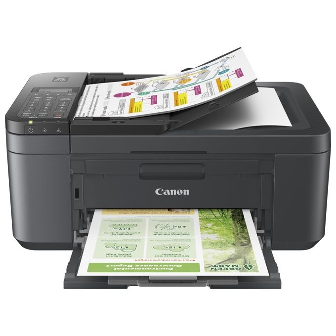 Canon TR4755i PIXMA Stampante Multifunzione Inkjet A4 4800x1200 DPI Wi-Fi ADF Fronte Retro Fax colore Nero