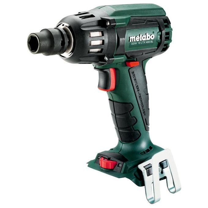 Metabo 602205840 SSW 18 LTX 400 BL Trapano Avvitatore Ad Impulsi A Batteria 18V 400 Nm 1-2'' Brushless con Valigetta Metaloc colore Nero
