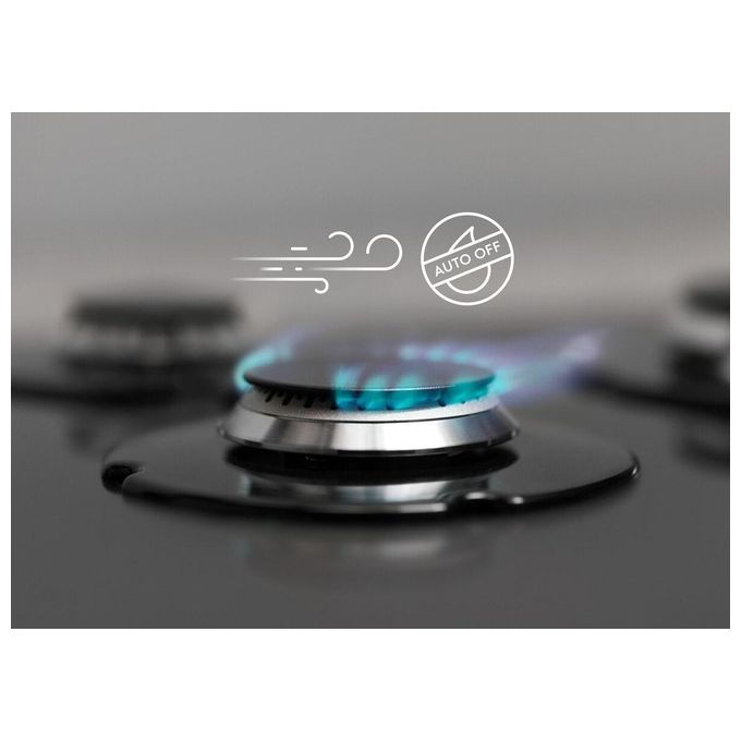 Electrolux KGS7536SX Piano Cottura a Gas 5 Fuochi Griglie in Ghisa Bruciatore Tripla Corona 75 cm Acciaio Inox