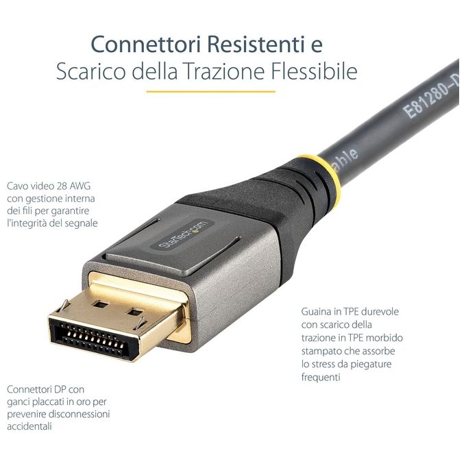 StarTech.com Cavo Cavo DisplayPort 1.4 da 4mt Certificato Vesa 8K Hdr10