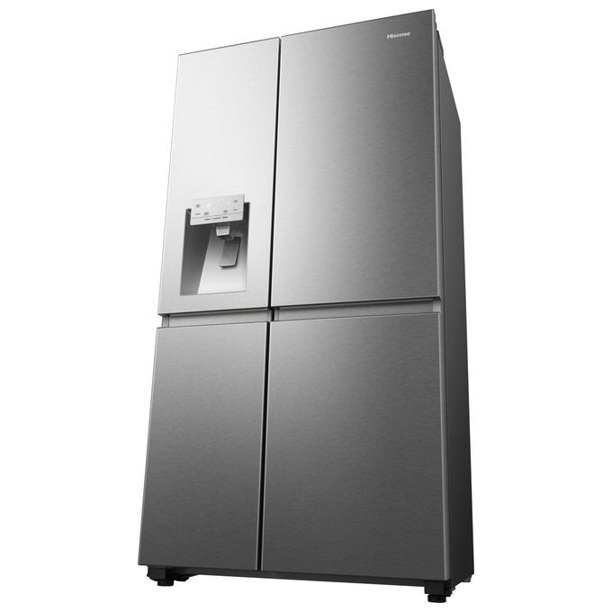 Hisense RS818N4TIE Frigorifero Side by Side 632 L 179 cm Classe E 38 dB Total No Frost WiFi Dispenser Acqua e Ghiaccio colore Acciaio Inox