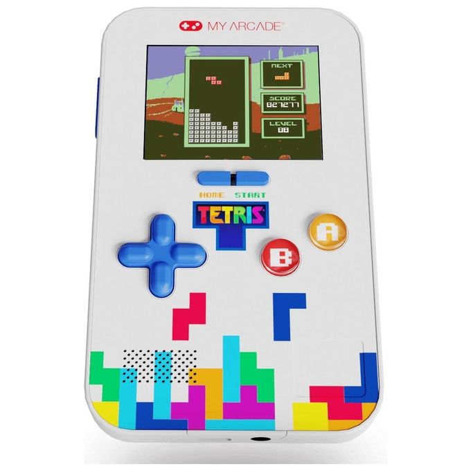 My Arcade DGUNL-7029 Tetris Go Gamer Console Portatile con Schermo 2.5 Pollici 301 Giochi Inclusi Alimentazione USB-C e Batterie AAA Colore Multicolore