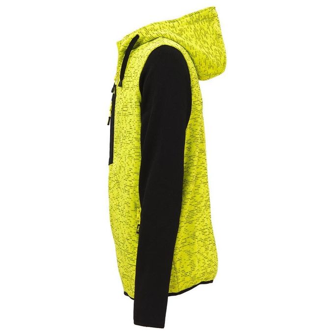 U-Power EY174YF Rainbow Felpa Full-Zip con Cappuccio 100% Poliestere 310 g-m² taglia 2XL colore Giallo Fluo