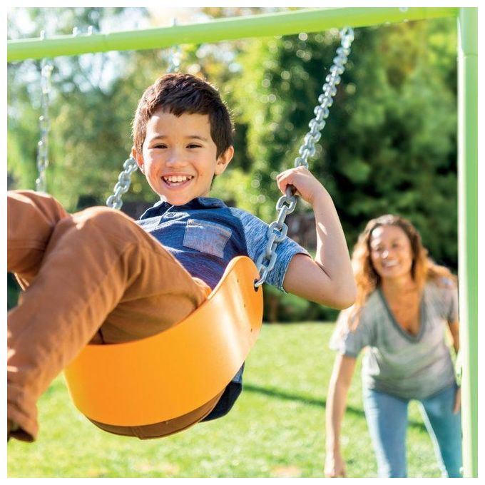 Intex 44130 Altalena Swing Set Colorata Due Seggiolini Dondolo e Trapezi 465x249x203 cm