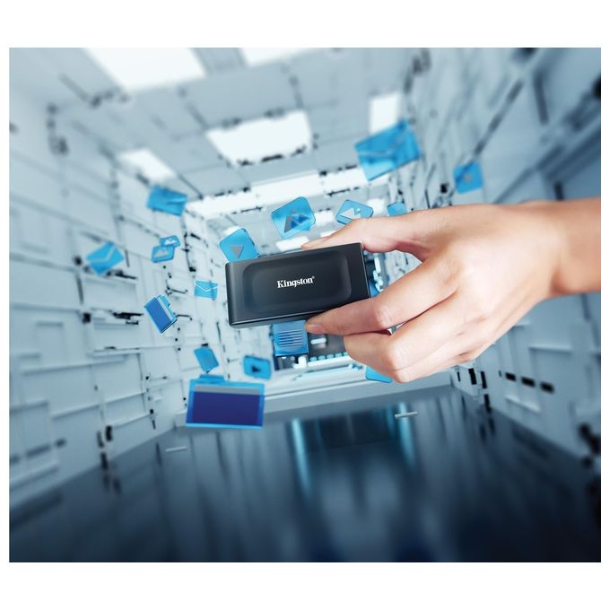 Kingston Technology SXS1000-2000G XS1000 SSD esterno 2 TB USB 3.2 Gen 2 velocita' fino a 1050 MB-s colore Nero