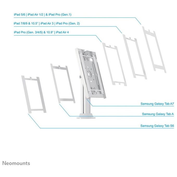 Shuttle DS15-640WH1 NEOMOUNTS BY NEWSTAR DESK ACCS 50x28x50 cm peso 2.4 Kg colore Bianco