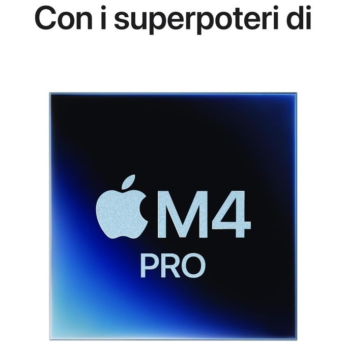 Apple MCX44T-A Mac mini Computer Desktop CPU 12-core GPU 16-core 24 GB 512 GB SSD colore Argento