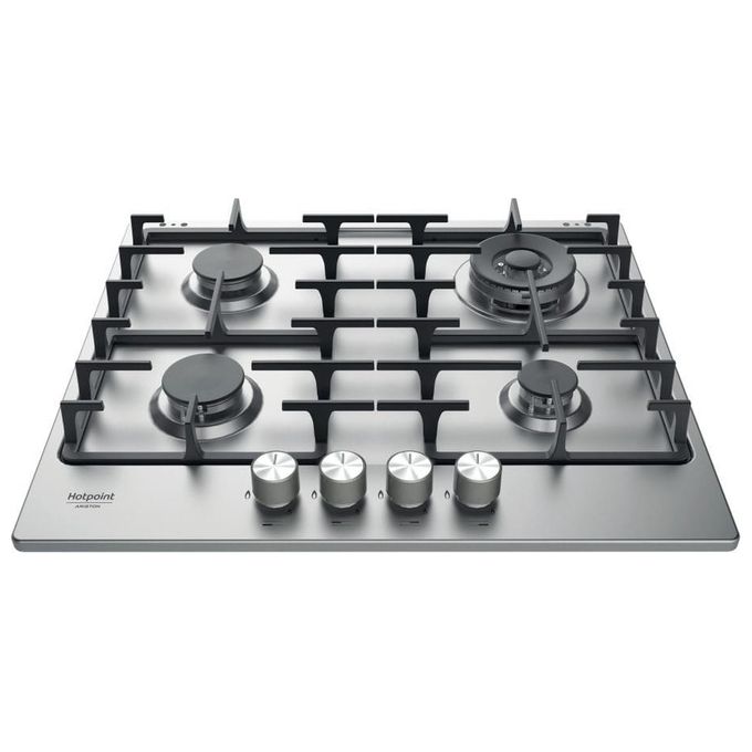 Hotpoint PPH 60G D-IX Piano cottura a gas 60 cm 4 fuochi griglie in ghisa accensione elettronica colore Inox