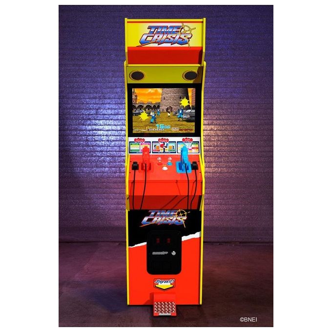 Arcade1up TMC-A-300111 Time Crisis Deluxe Cabinato Arcade 4 Giochi Schermo LCD 17'' Wi-Fi 2 Pistole Meccaniche 179 cm