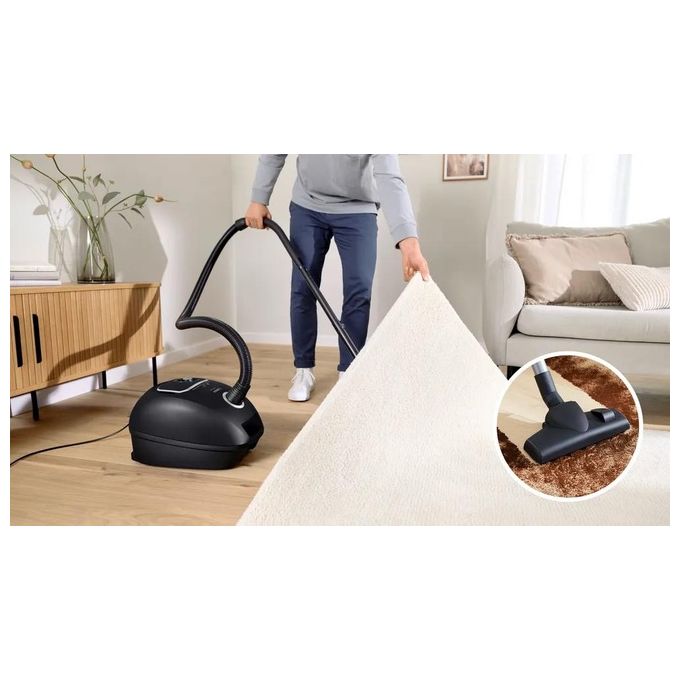 Bosch BGB41BA1 Serie 4 Aspirapolvere a Traino con Sacchetto 4 L 600 W 75 dB colore Nero