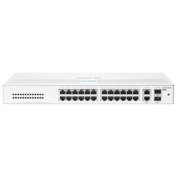 HPE R8R50A#ABB Aruba Instant On 1430 Switch Non Gestito L2 26 porte Gigabit Ethernet 2 slot SFP 56 Gbit-s 1U colore Bianco