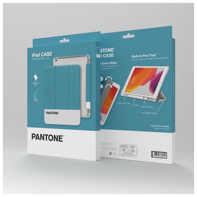 Pantone Cover per iPad 7-8 9 Gen Light Blue