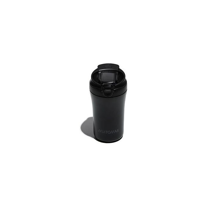 Muitomas Tazza Termica con Coperchio 350ml Nero