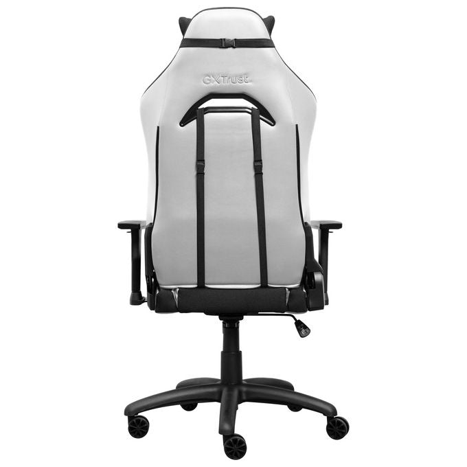 Trust GXT 714 RUYA Sedia da gaming universale con schienale e braccioli regolabili cuscini lombari e cervicali inclusi colore Bianco