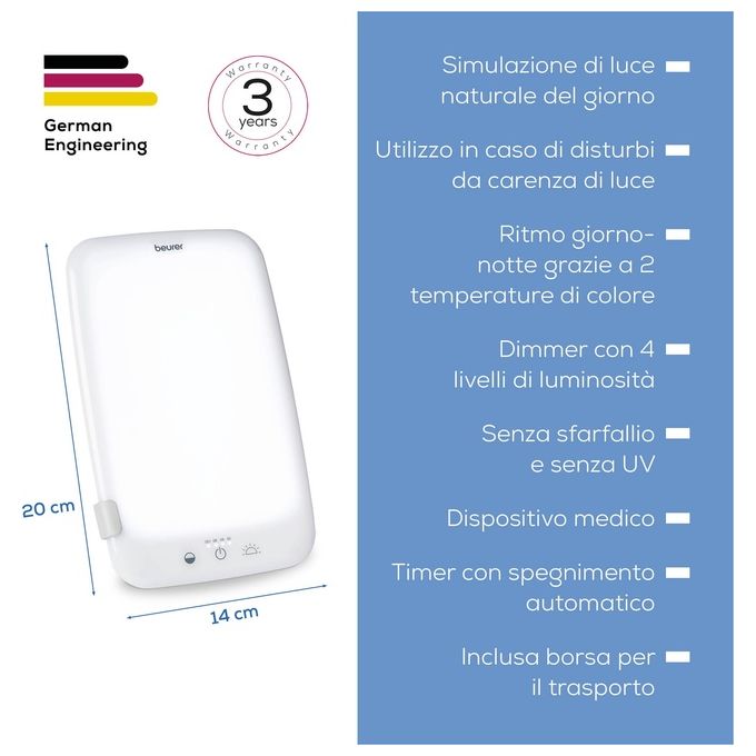 Beurer TL 35 Lampada SAD che Simula Luce Diurna