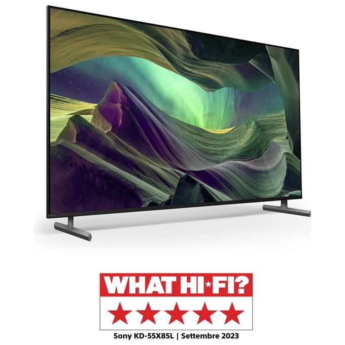 Sony KD55X85LAEP Bravia TV Full Array LED 55'' 4K Ultra HD Google TV HDR Dolby Vision 120 Hz 4 HDMI Wi-Fi colore Nero
