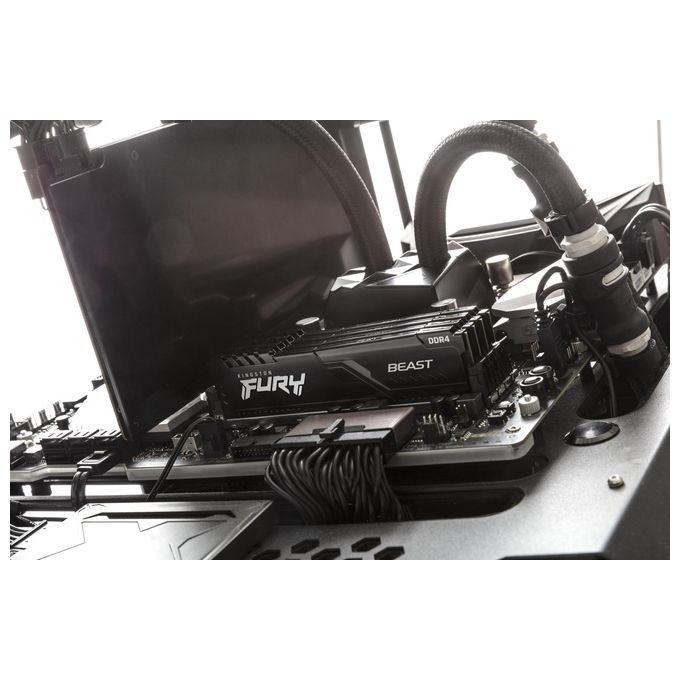 Kingston KF432C16BBK2-64 FURY Beast Kit Memoria RAM DDR4 64GB 2x32GB 3200MHz CL16 DIMM Dual Channel XMP 2.0 colore Nero