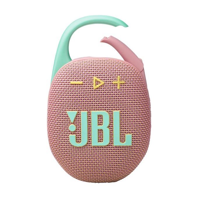 JBL JBLCLIP5PINK Clip 5 Cassa Bluetooth Portatile 7W IP67 Moschettone Integrato 12h Autonomia colore Rosa