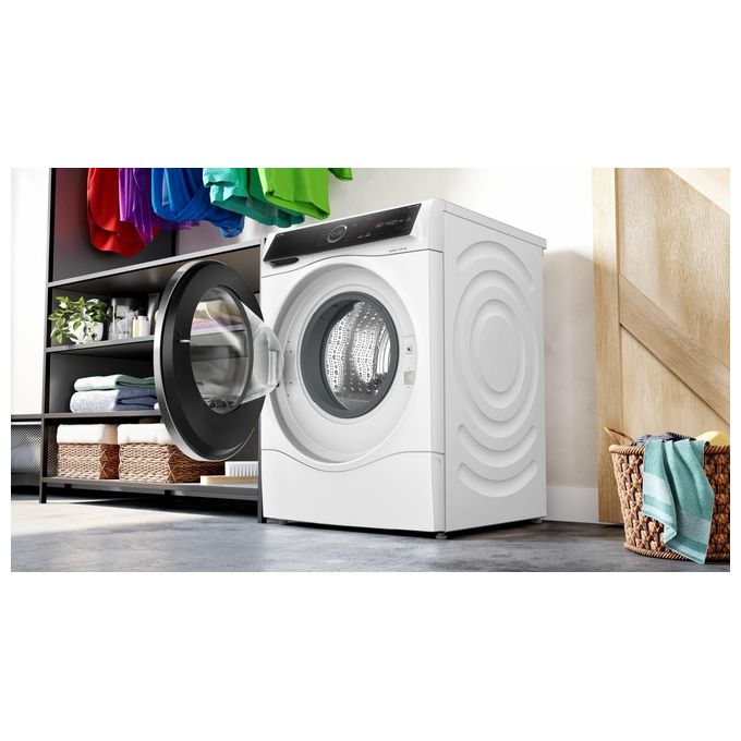Bosch WNC254A0IT Serie 8 Lavasciuga 10.5-6 Kg 1400 rpm Classe D Iron Assist i-DOS Wi-Fi (85x60x62 cm) colore Bianco