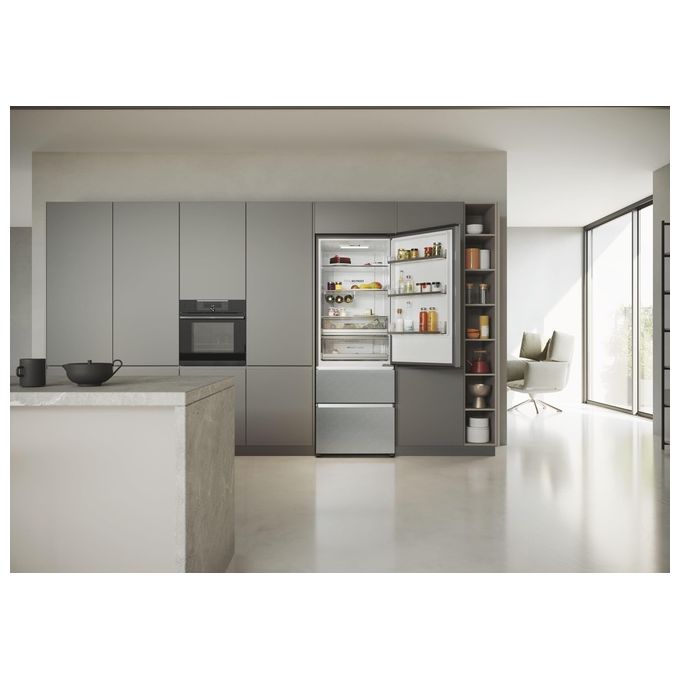 Haier HTR5720ENMG 3D 70 Serie 5 Frigorifero Combinato 3 Porte 483 L 200 cm Classe E 37 dB No Frost colore Argento