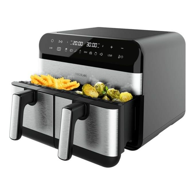 Cecotec 03489 Advance 9000 Friggitrice ad aria 9 L 2800 W 8 programmi Touch colore Nero Acciaio inox