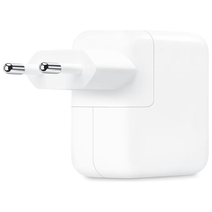 Apple MW2K3ZM-A Alimentatore Doppia Porta USB-C 35W 2 porte per MacBook Air iPhone iPad colore Bianco
