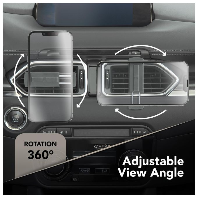 Cellular Line Spin Universal Supporto smartphone da auto per alette di aerazione
