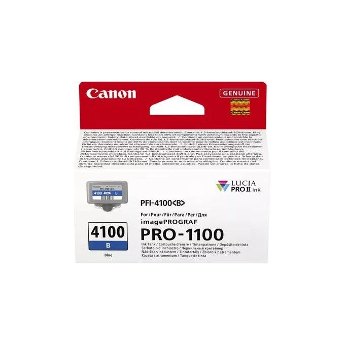Canon 6786C001 PFI-4100B Cartuccia d'inchiostro Blu 80 ml Tecnologia Inkjet Tipo Pigmentato LUCIA PRO II Resa circa 805 pagine colore Blu