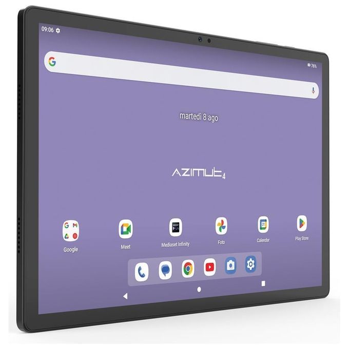 Mediacom M-SP1AZ44 SmartPad Azimut 4 Tablet Android 10.5'' 4GB RAM 64GB 4G LTE Wi-Fi Octa Core Cam 13MP Batteria 6000 mAh colore Grigio