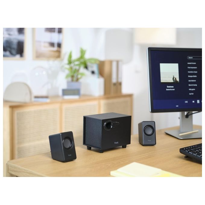 Trust Avora Set Altoparlanti 2.1 Subwoofer Potenza di 18W RMS Totali, Nero