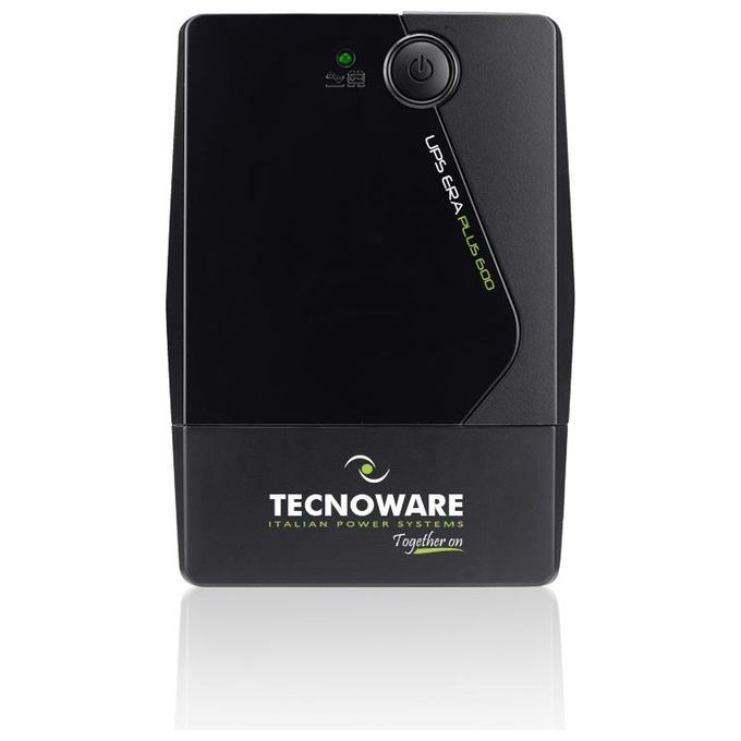 Tecnoware FGCERAPL602SCH ERA Plus UPS Gruppo di Continuita' 600VA 420W Line Interactive 2 Uscite Schuko Batteria 12V 7Ah