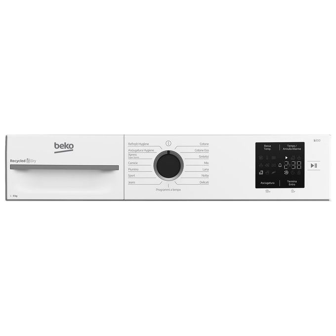 Beko MWBMT392B_IT NX Asciugatrice Pompa di Calore 9 Kg Classe C Motore Inverter 15 Programmi 63 dB (84x60x67 cm) colore Bianco
