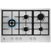 Electrolux KGS7566S2X Serie 600 Piano cottura a gas 75 cm 5 fuochi SpeedBurner StepPower Slim Line colore Inox
