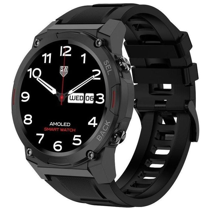 MaxCom FW63BK Cobalt Pro Smartwatch AMOLED 1.43'' IP68 Cardiofrequenzimetro Bluetooth colore Nero