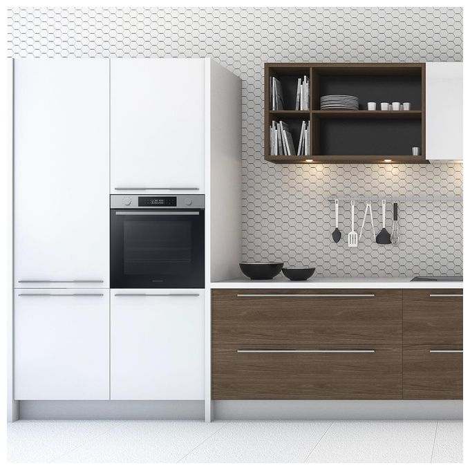 Samsung NV7B44403BS Serie 4 Forno da incasso Elettrico Dual Cook 76 L Classe A+ Vapore Naturale Wi-Fi 40 programmi (60x60x57 cm) colore Nero Inox