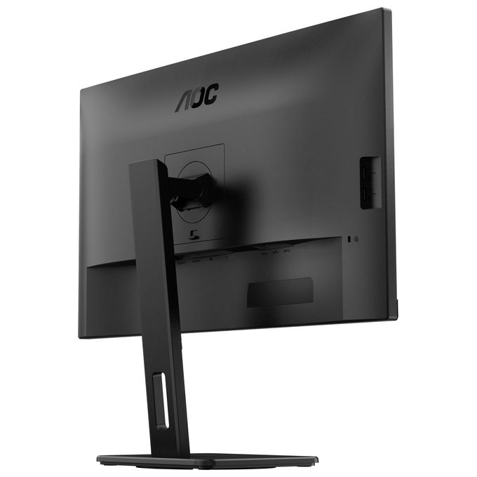 AOC U27E3UF Monitor PC 27'' IPS 4K UHD 3840x2160 60 Hz Adaptive Sync Altoparlanti Hub USB 3.2 Regolazione Altezza colore Nero