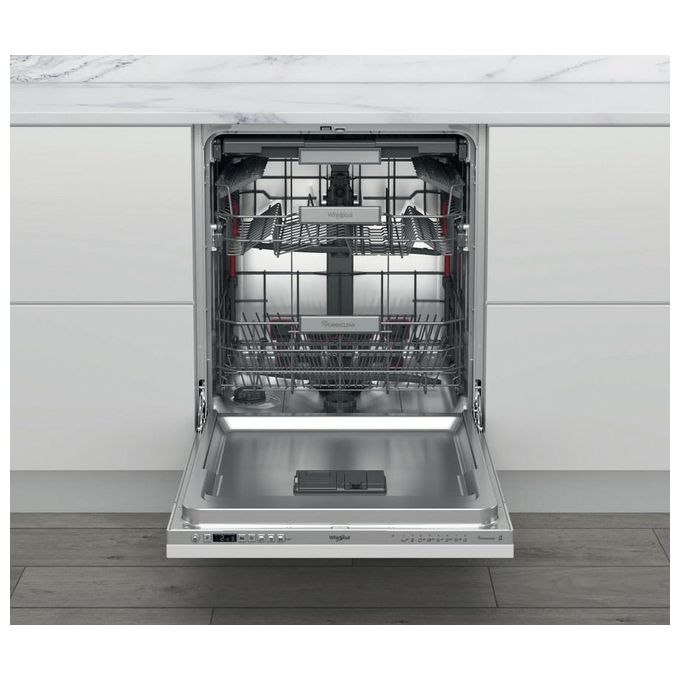 Whirlpool W6ID741AS Lavastoviglie da Incasso a Scomparsa Totale 14 coperti Classe C 41 dB 6TH SENSE NaturalDry (82x60x55 cm) colore Argento