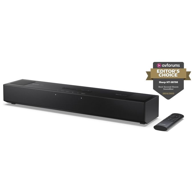 Sharp HT-SB700 Soundbar 2.0.2 Dolby Atmos 140W Bluetooth HDMI eARC CEC 52cm colore Nero