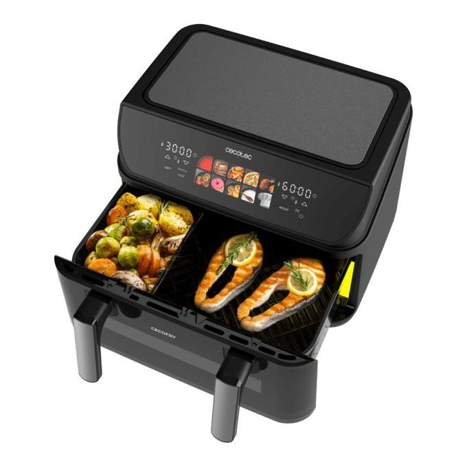 Cecotec CECOFRYandGRILL DUOHEAT 10000 Friggitrice ad aria 10 L 2800 W 10 Programmi Display Touch colore Nero