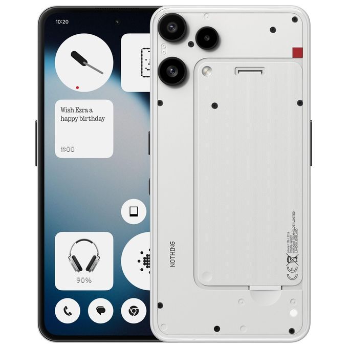 Nothing A10400248 Phone (3a) 8 GB 128 GB 5G Smartphone AMOLED 6.77'' 5000 mAh 33W colore Bianco