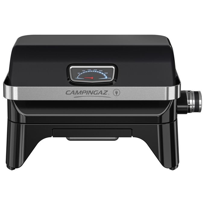 Campingaz 2177560 Attitude 2GO Electric Barbecue da Tavolo Elettrico 2200W griglia 1200cm² coperchio termometro colore Nero