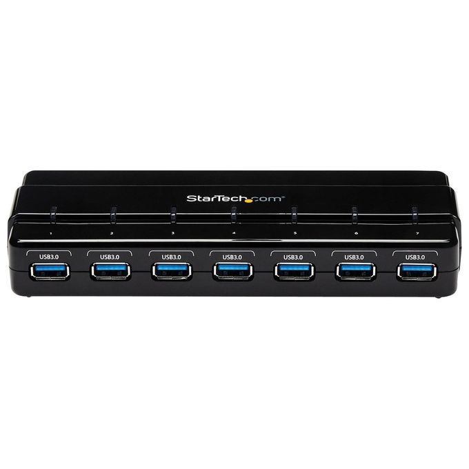 StarTech HUB USB SuperSpeed 3.0 a 7 porte alimentato - Perno e concentratore USB 3.0 ultra veloce - Nero