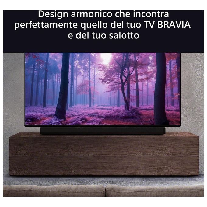 Sony HTA8000.CEL BRAVIA Theatre Bar 8 Soundbar Dolby Atmos 11 canali 360 Spatial Sound Mapping Wi-Fi Bluetooth colore Nero
