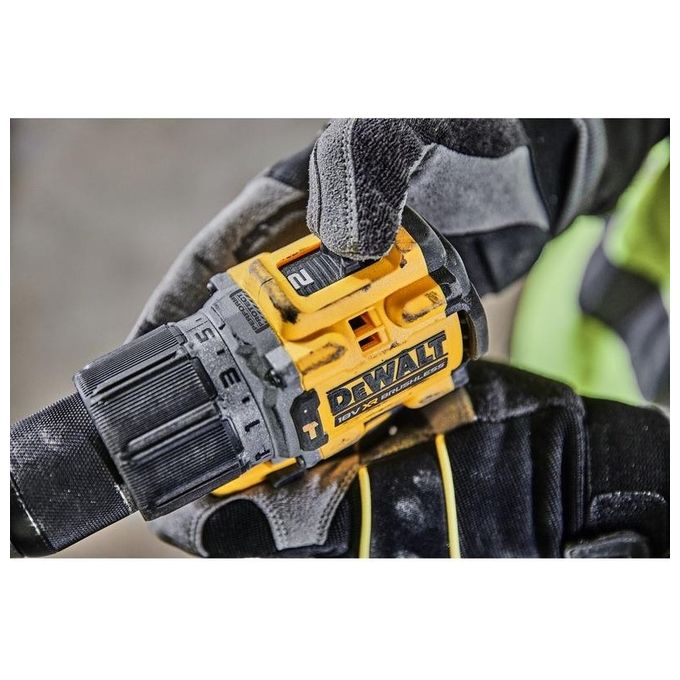 Dewalt DCD805NT-XJ XR Trapano Avvitatore a Percussione Brushless 18V 90 Nm 2 velocita' 15 impostazioni coppia mandrino 13 mm